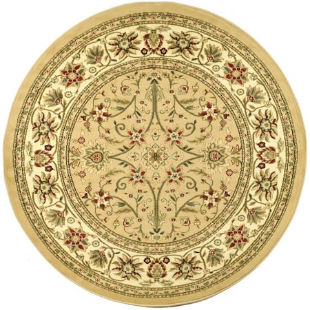 Safavieh 6 x 6 ft. Lyndhurst Power Loomed Round Area Rug; Beige & Ivory LNH212D-6R